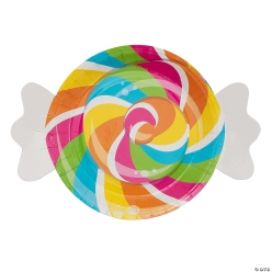 Candy World Shaped Dinner Plates - 8 PK